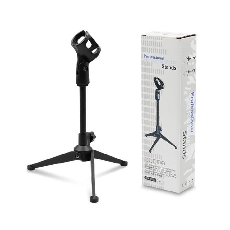 Foldable Microphone Stand Tripod Holder With Stable Base Supports 1.5kg Weight For Professional Voice Recording