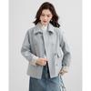 TERRE BLEUE Women's Short Trench Coat