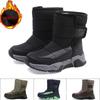 Children's Snow Boots Winter High-Top Children's Magic Tape Cotton Shoes Students Outdoor Comfortable Non Slip Thick Sole Boots