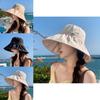 Summer Fashion Sun Hat For Women With Large Brim Breathable Polyester Sunshade Casual Outdoor Travel