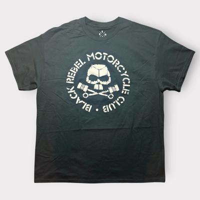 Black Rebel Motorcycle Club BRMC Graphic T- Shirt XL Black Skull Piston Rock Tee