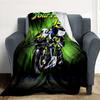 Custom Name Moto Flannel Blanket Throw Blanket Soft Warm Sofa Bed Camping Home Decor Unique Christmas Gift