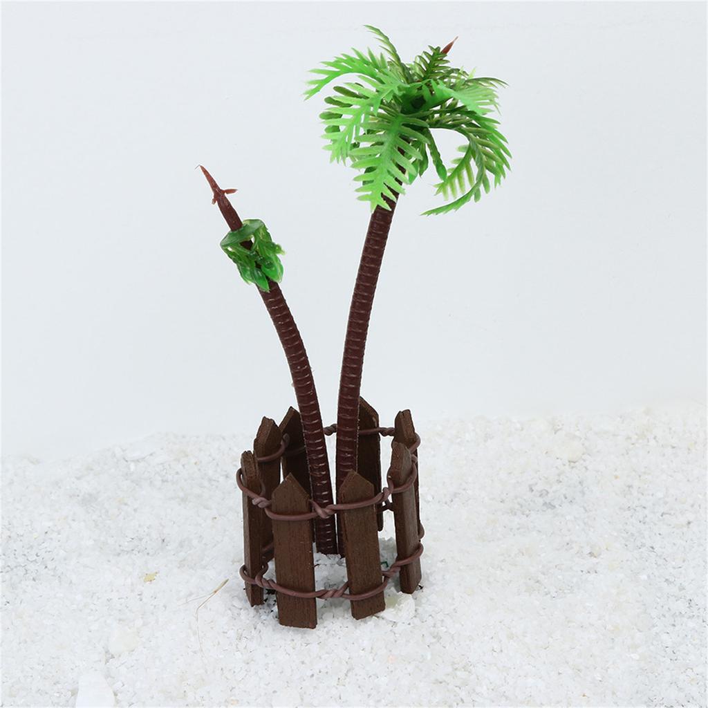 Haus Weihnachtsschmuck Holzzaun P Alisade Miniatur Garten Heimdekoration Mini DIY Handwerk Dinosaurier Weihnachtsschmuck