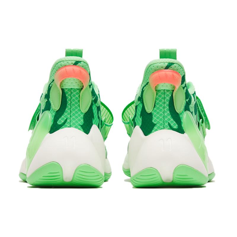 Anta Water Flower 3 Low-Top Performance Basketball Shoes Men's Green Sneakers 112221623-4
