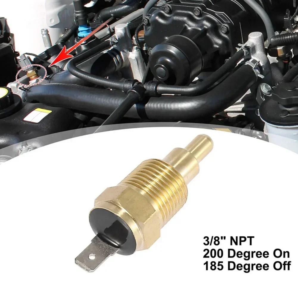 Radiator Fan Thermo Sensor Switch For Car 3/8  NPT 200 Degree On 185 Degree Off Electric Cooling Fan Temperature Sensor Switch China Mainland
