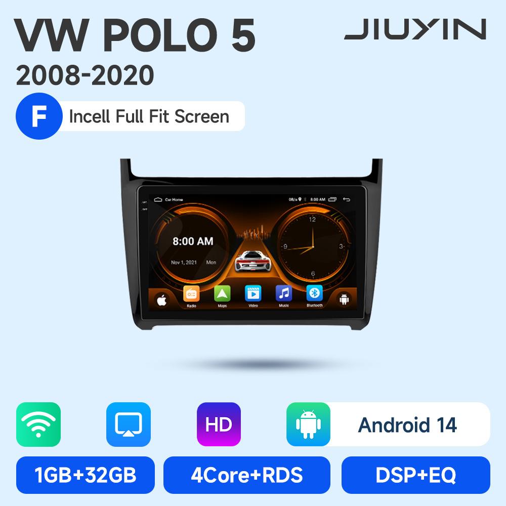 

JIUYIN Android Auto Car Radio For VW POLO 5 sedan 2008- 2020 Wireless CarPlay GPS Multimedia 2 din Intelligent Systems Stereo F 4core(1 32G)
