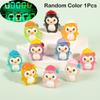 1Pcs Creative Luminous Penguin Miniature Figurines Cute Diy Home Decoration Cartoon Penguin Desktop Small Ornaments Gifts