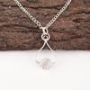 Round Selenite Stone 925 Silver Trendy Birthday Wife Gift Wedding Boho Pendant PP-40-47