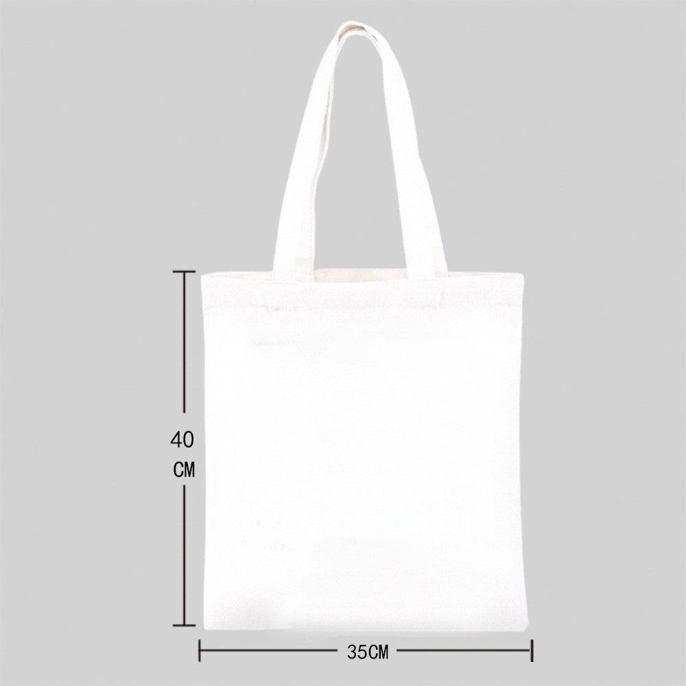 30 Handbag Templates: Printed Single Shoulder Canvas Tote Bag 35x40cm for Everyday Travel & Shopping