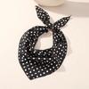 Polyester Polka Dots Triangle Scarf Thin Head Wraps Stacked Wear Foulard Hair Band  Travel Matching