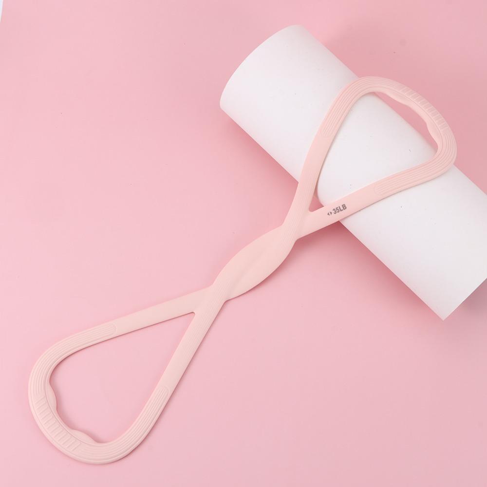 

25/35 LB Resistance Bands Soft Silicone Exercise Elastic Pull Bands Exercise Bands Home Fitness Pink 35LB