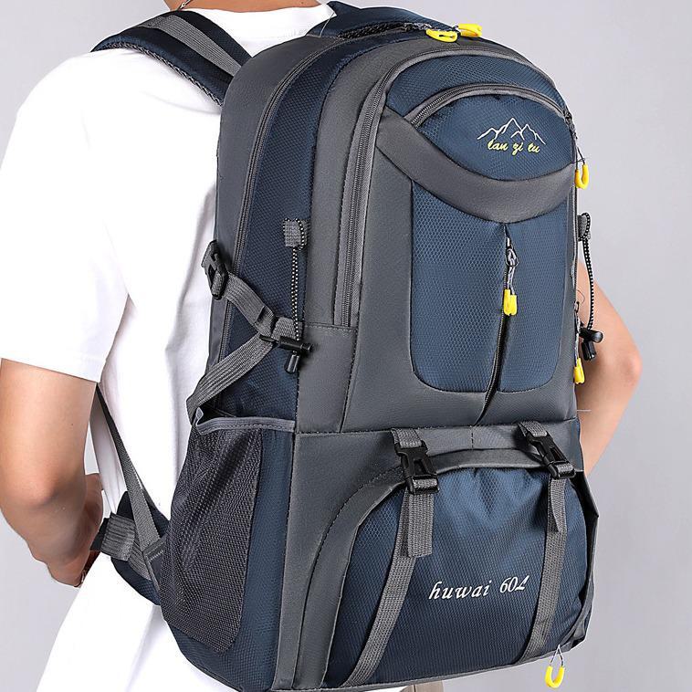 Stylish Multi-Compartment Hiking Backpack: Large Capacity for Outdoor Camping and Cross-Border Travel