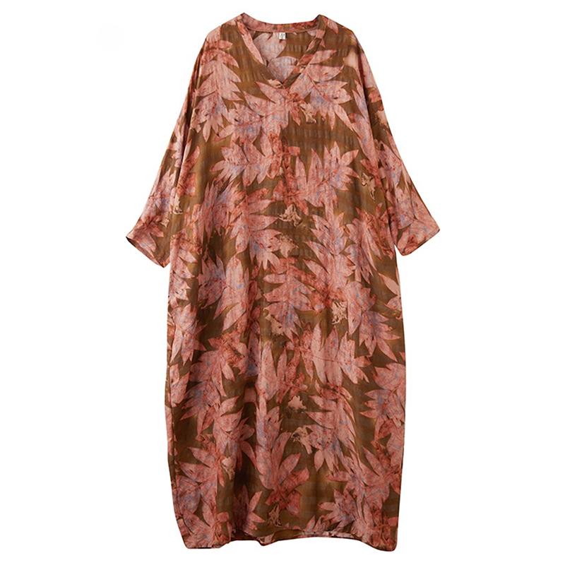 

Xitao Платье-трапеция с длинными рукавами и принтом-пуловером ZMY1036 One Size розовый