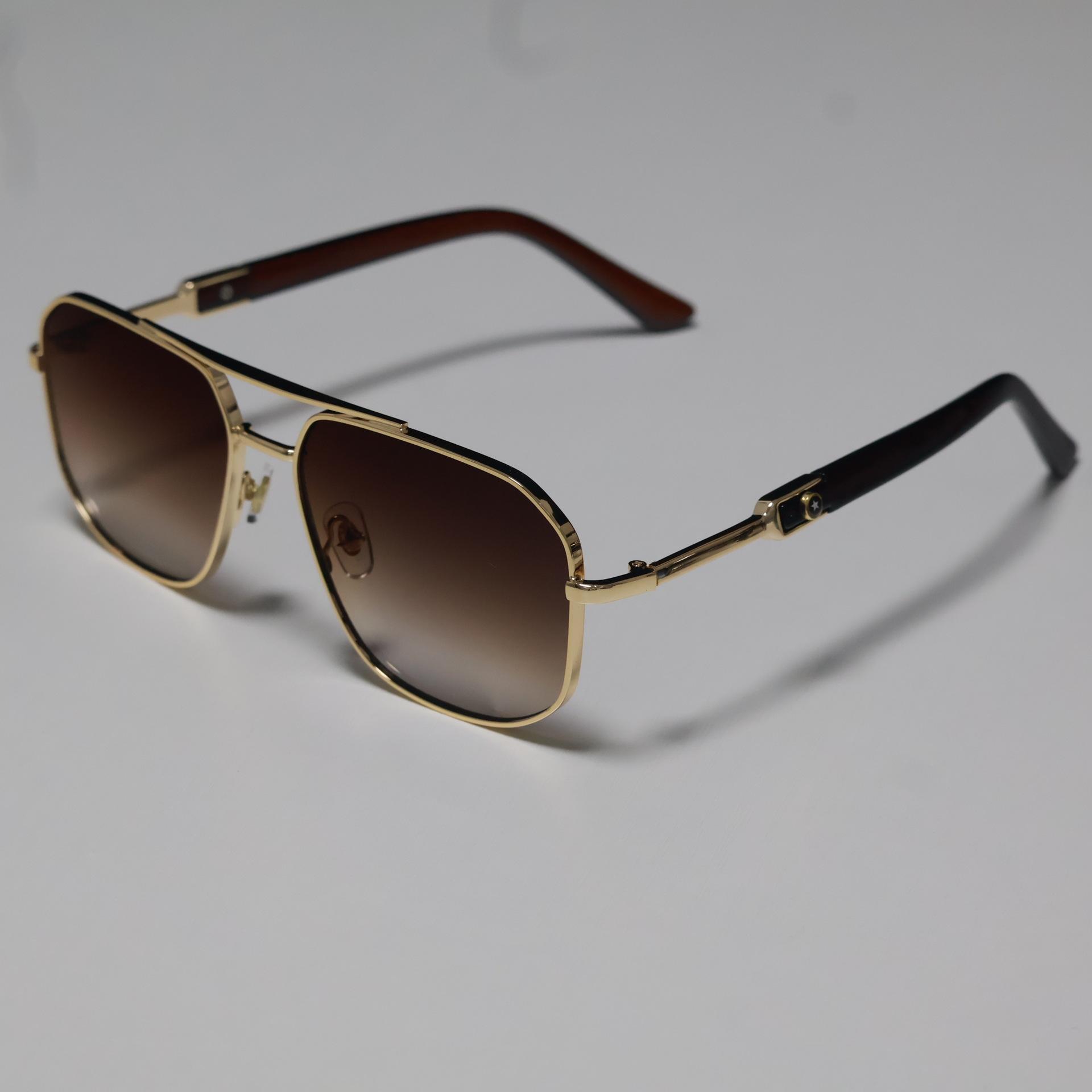 

JYL TS Men s Square Metal - Retro Double-Bridge Sun-Protective CY-98380 c-3786 снег