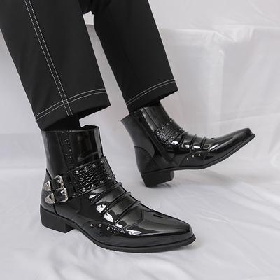 Stivali Chelsea in Pelle di Alta Qualità per Uomo alla Moda Designer Scarpe Casual in Pelle da Uomo Scarpe Eleganti da Lavoro Zapatillas Hombre
