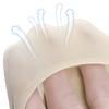 Summer Thin Ice Silk Boat Socks Breathable High Elastic Forefoot Cotton Pad Arch Support Non Slip Invisible Socks