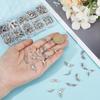 1set 200pcs 10 styles  style Alloy Beads Wing Antique Silver 7~23x6.5~23x2~3mm Hole: 1~1.5mm 20pcs/style