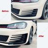 For Golf 7 MK7 VII GTI GTD Front Bumper Canard Flare Mods Fin Splitter Wind Knife 2012-2017 Clubsport Custom Body Kit Black New