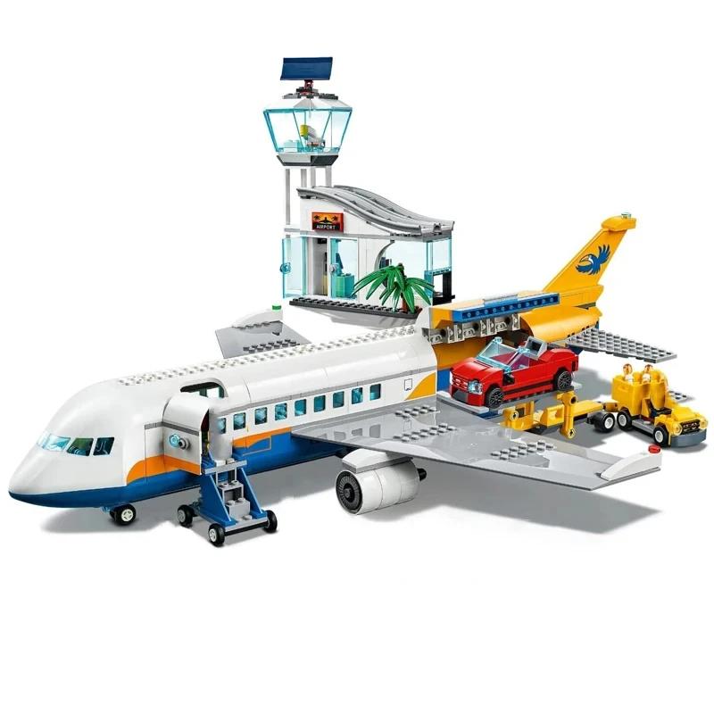 Byflyplass Fly Modell Byggeklosser Pedagogiske Fly Byggeklosser 60262 Pedagogisk Leker for Barn Gave