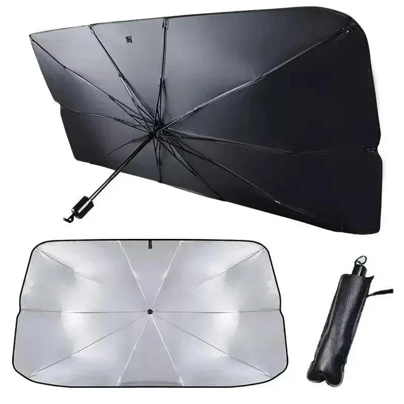 Parasol de Coche para Estacionamiento Parasol para Ventana Delantera Dispositivo Bloqueador Solar y Aislante Térmico Parasol para Parabrisas de Coche Protege Contra los Rayos Ultravioleta
