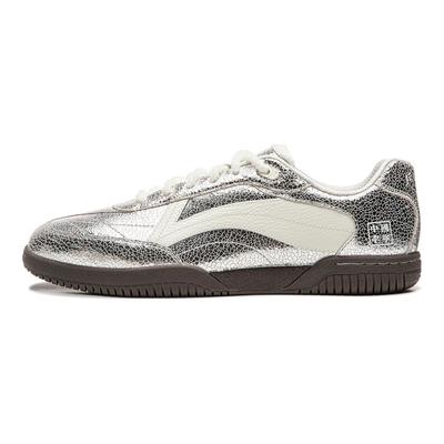 Li Ning Tischtennis Serie Trendig Vielseitig Langlebig Leicht Niedrig geschnitten Freizeit Schuhe Unisex Sneaker Silber AZGW003-1