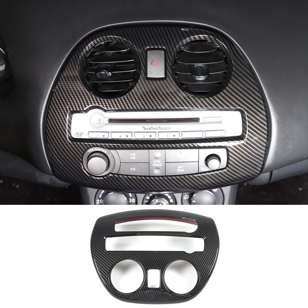 For Mitsubishi Eclipse 06-11 ABS carbon fiber Air conditioner multimedia frame Cover Window Lifting Button Cover Car Accessories