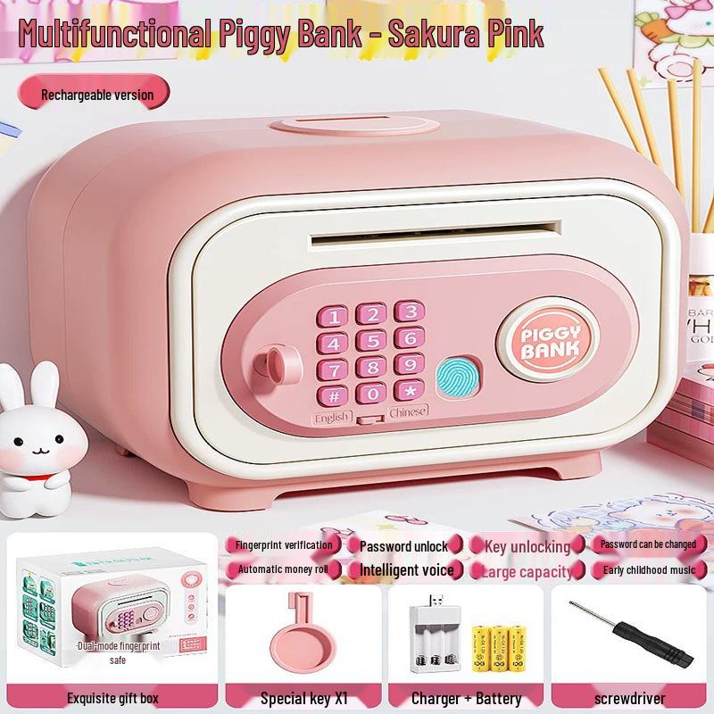 Child's Durable Password Piggy Bank - Large, Drop-proof, Removable & Stylish Gift Toy