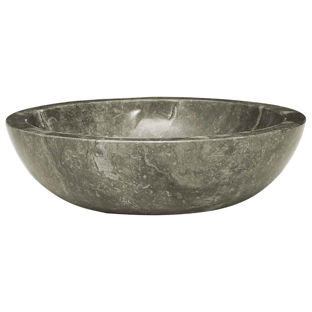 Grey Washbasin Ø40x12 Cm Marble