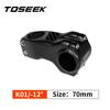 TOSEEK Custom Toray T800 Carbon Fiber Road Mountain Gravel Bike Stem -12 Degree 31.8mm Handlebar Clamp 28.6mm Steerer Clamp OEM