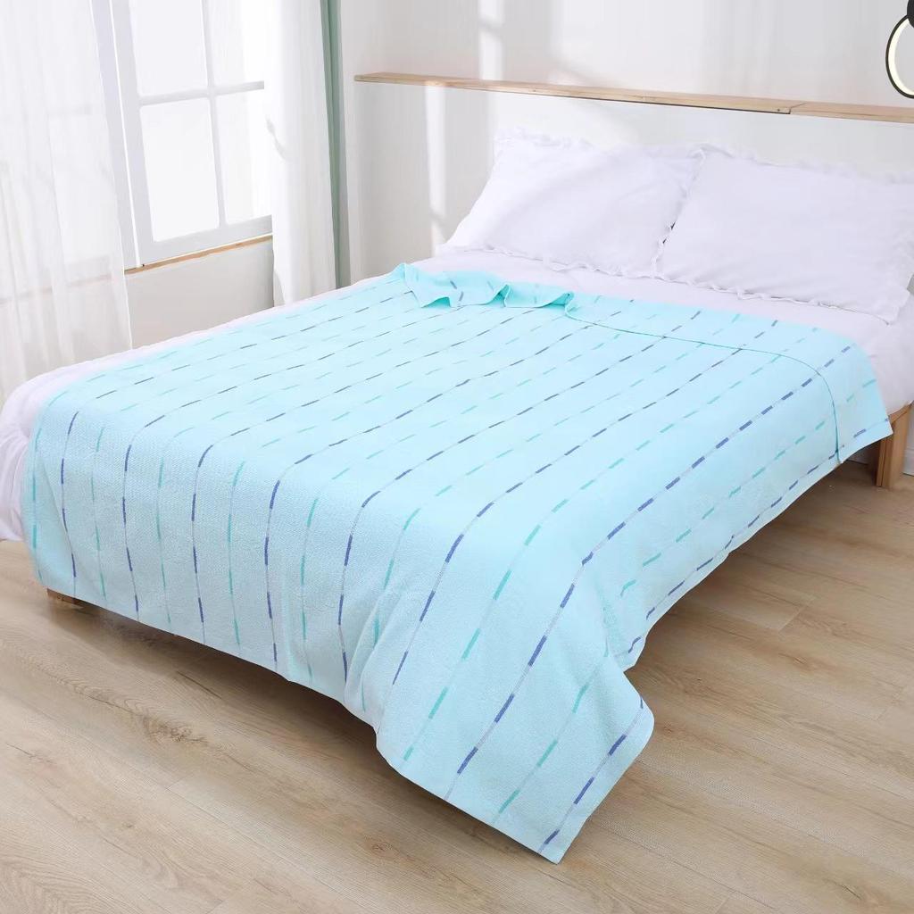 Breathable Pure Cotton Jacquard Towel Blanket – Skin-Friendly & Cool for Summer