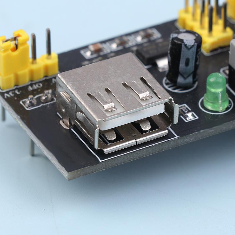 1/3Pcs MB102 Solderless Breadboard Power Supply Module 3.3V 5V With 9V Battery Clip Power Cable 2.1x 5.5mm Male DC Jack Plug