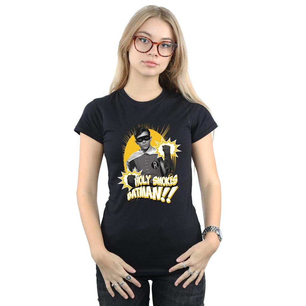 DC Comics Womens/Ladies Batman TV Series Robin Holy s Cotton T-Shirt