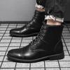 Fashion Men's Boots Plush Warm Men's Leather Boots Italian Style Men's Outdoor Boot Man Ankle Boots Shoes for Men Bota Masculina Zapatos
