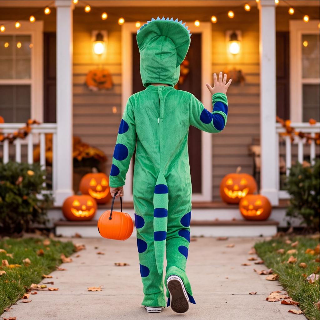 Kids Dinosaur Costume for Halloween Dress Up Outfit for Children