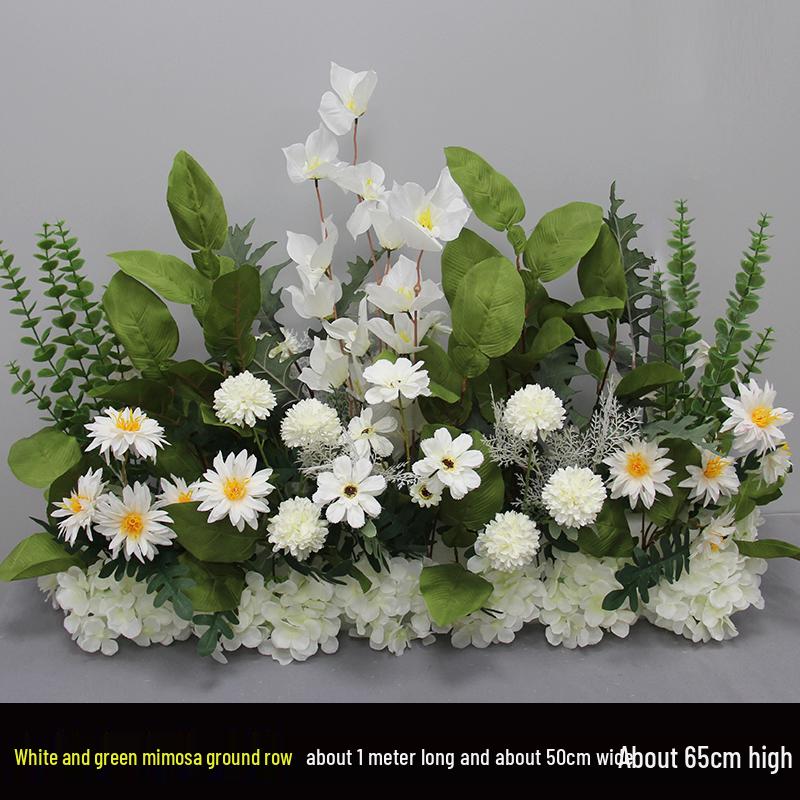 Wedding Aisle Blue Artificial Flower Row Decoration