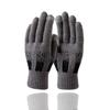 High quality business men's knitted warm gloves Winter weatherproof thickened outdoor touch screen cycling gloves