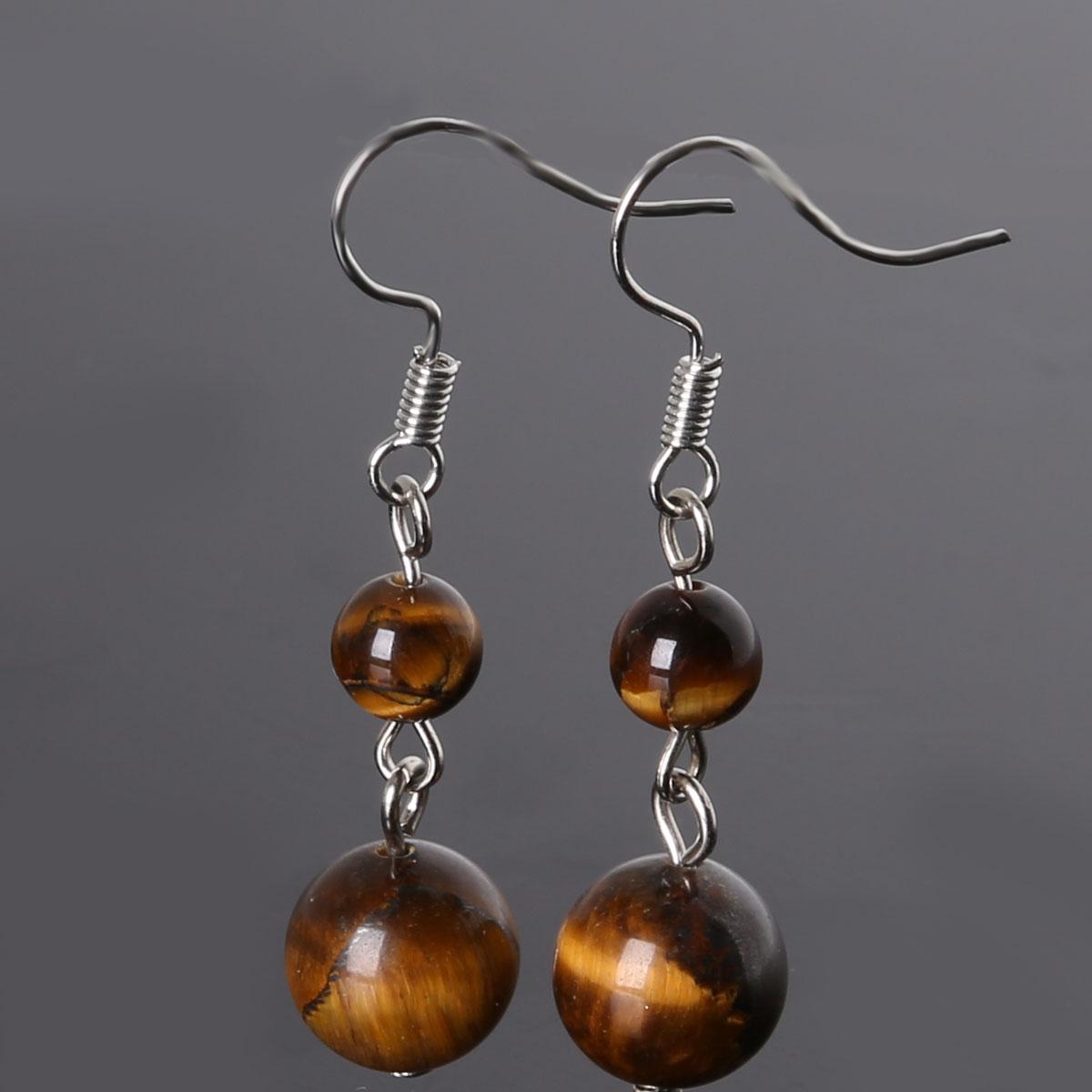 

Каменные бусины Агатовые серьги для женщин и девочек Ювелирные изделия Аксессуары