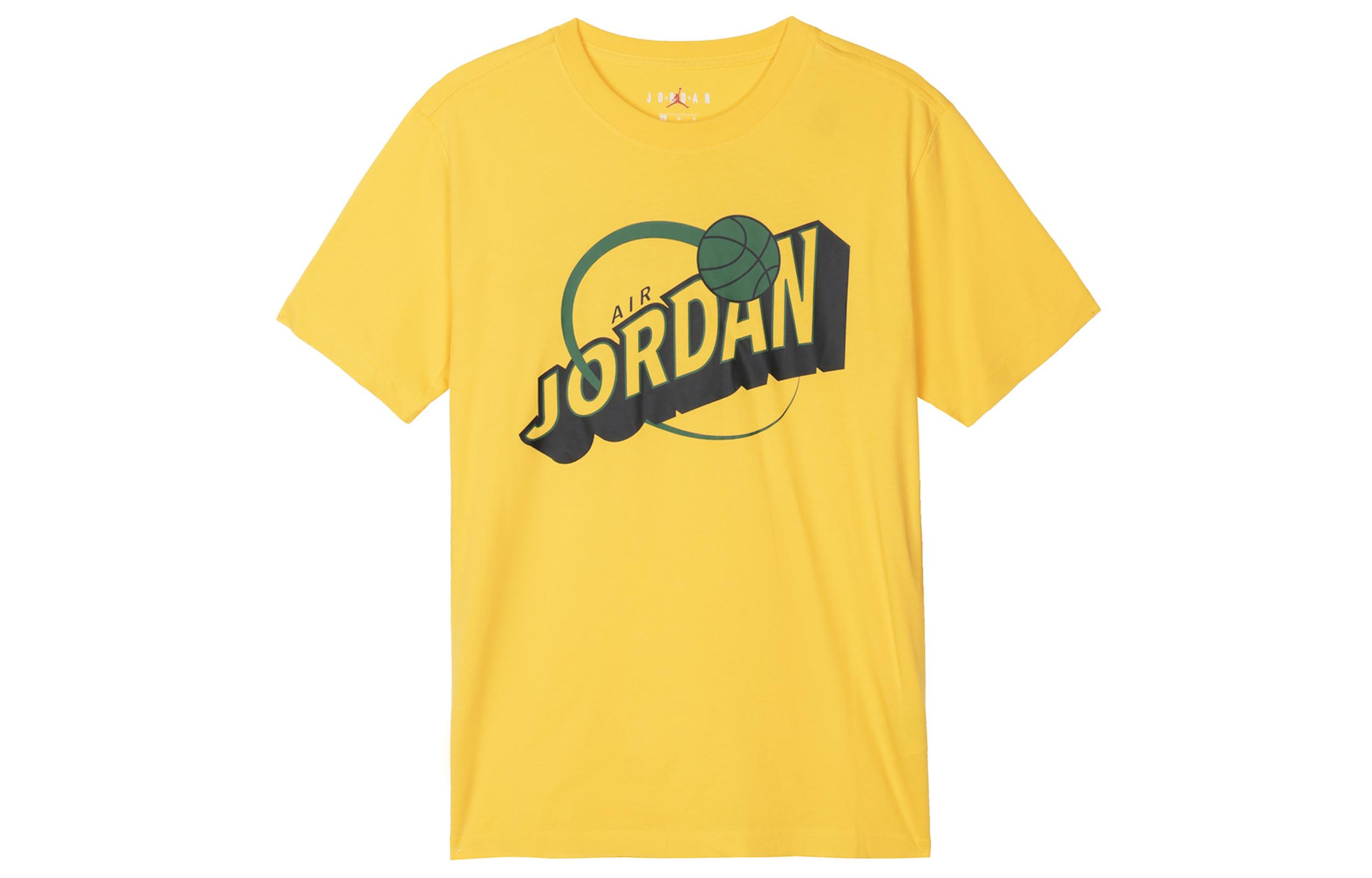 Jordan Set in Sleeve T-Shirt Herren Gelb XL black