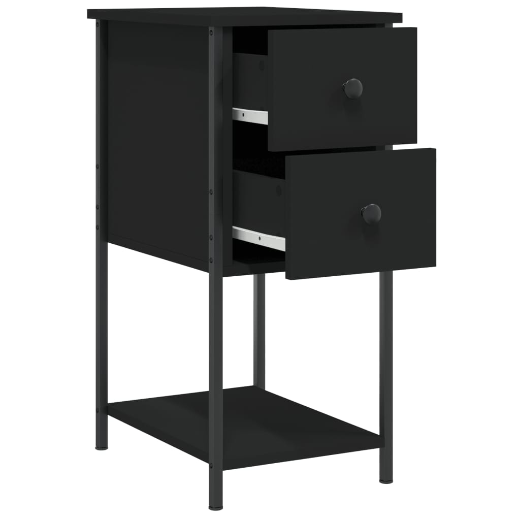 Nightstand Black 32 x 42 x 70 cm Particleboard