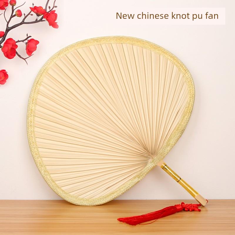 Large Traditional Palm Leaf Fan, Handmade Banana Leaf Fan for Dance, Children's Ancient Style Baby Fan, Fan Surface Weaving Art
