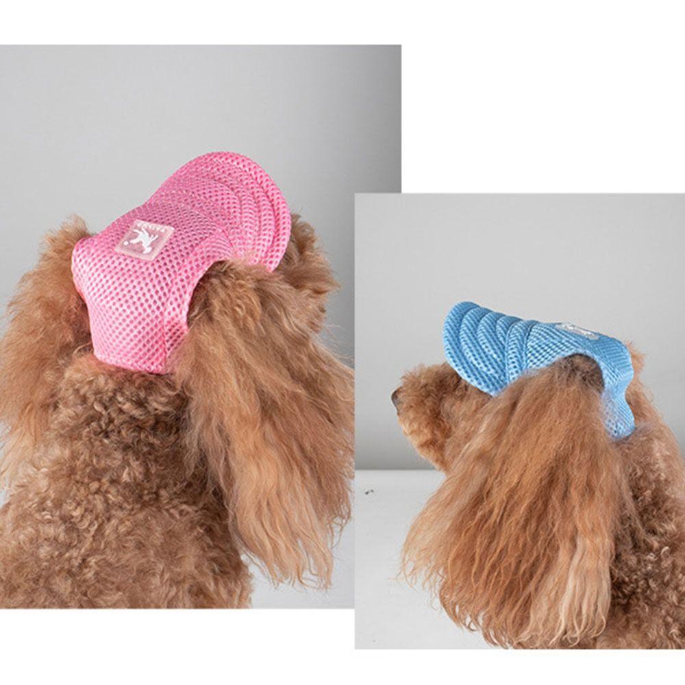Travelhelmet Solid Color Pet Baseball Hat with Ear Holes Breathable Dog Cap Sun Protection Adjustable Dogs Sun Hat Puppy Pet