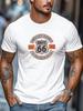 Vintage Route 66 Graphic Unisex T-shirt - Retro Americana Unisex T-shirt With Route 66 Design, Lightweight Summe