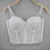 Versatile Fitted French-style Bra Tank Top Slimming Bra with A Waist-cinching Design Ultra-thin Contrasting Lace Sensual Style Corset Tank Tops