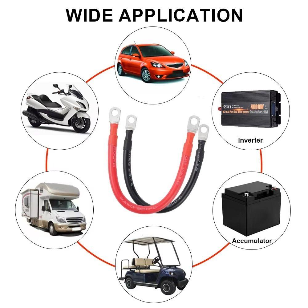 1Pcs Tinned Copper Battery Connection Wire Inverter Battery Cable for Battery Pack Storage