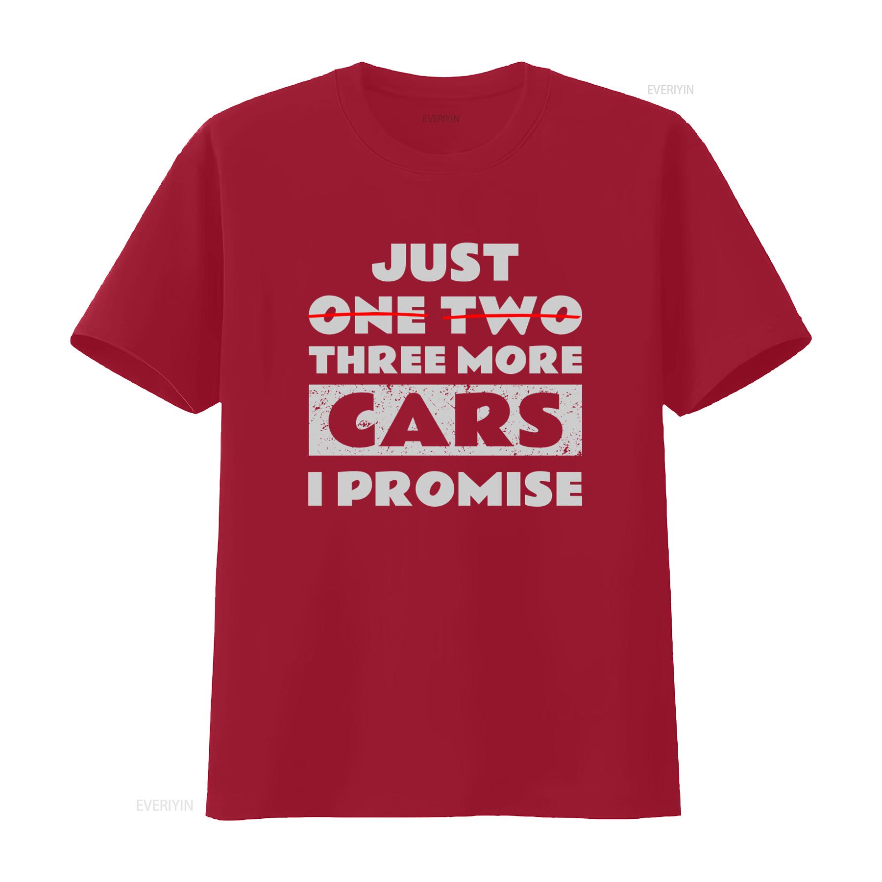 Just One Two Three More Cars I Promise Vintage Retro Funny Car Lover T Shirt Garage Collector Birthday  vintage Washed S