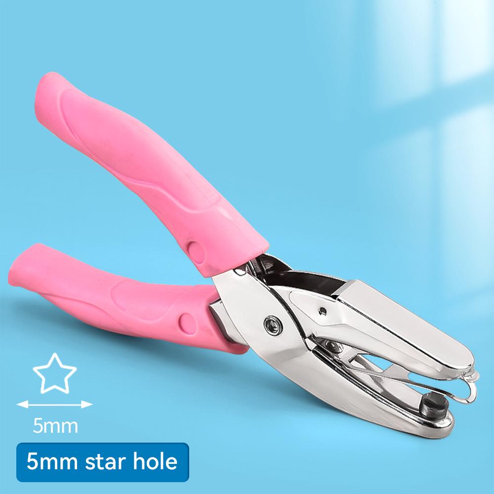 1.5/3/6mm Hole Puncher Portable Single Hole Punch Paper Material Scrapbooking Handheld Metal Craft Office Binding Tool Supplies