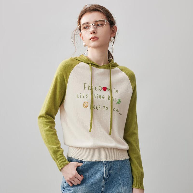 Komonboca 2025 A/W Women's Hooded Cashmere Sweater