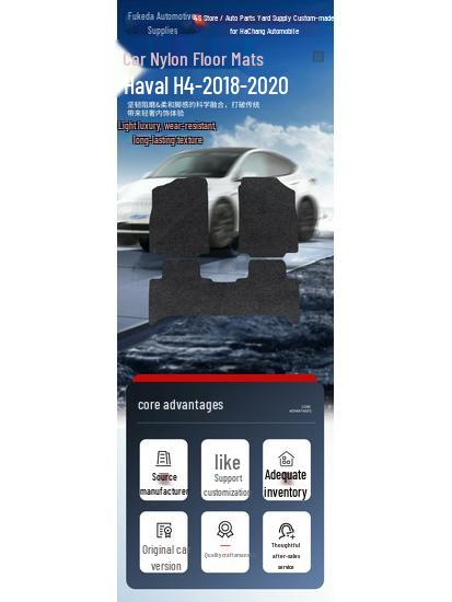 Haval H4 Nylon Floor Mats 2018-2020, Dirt-Resistant Trunk Mats