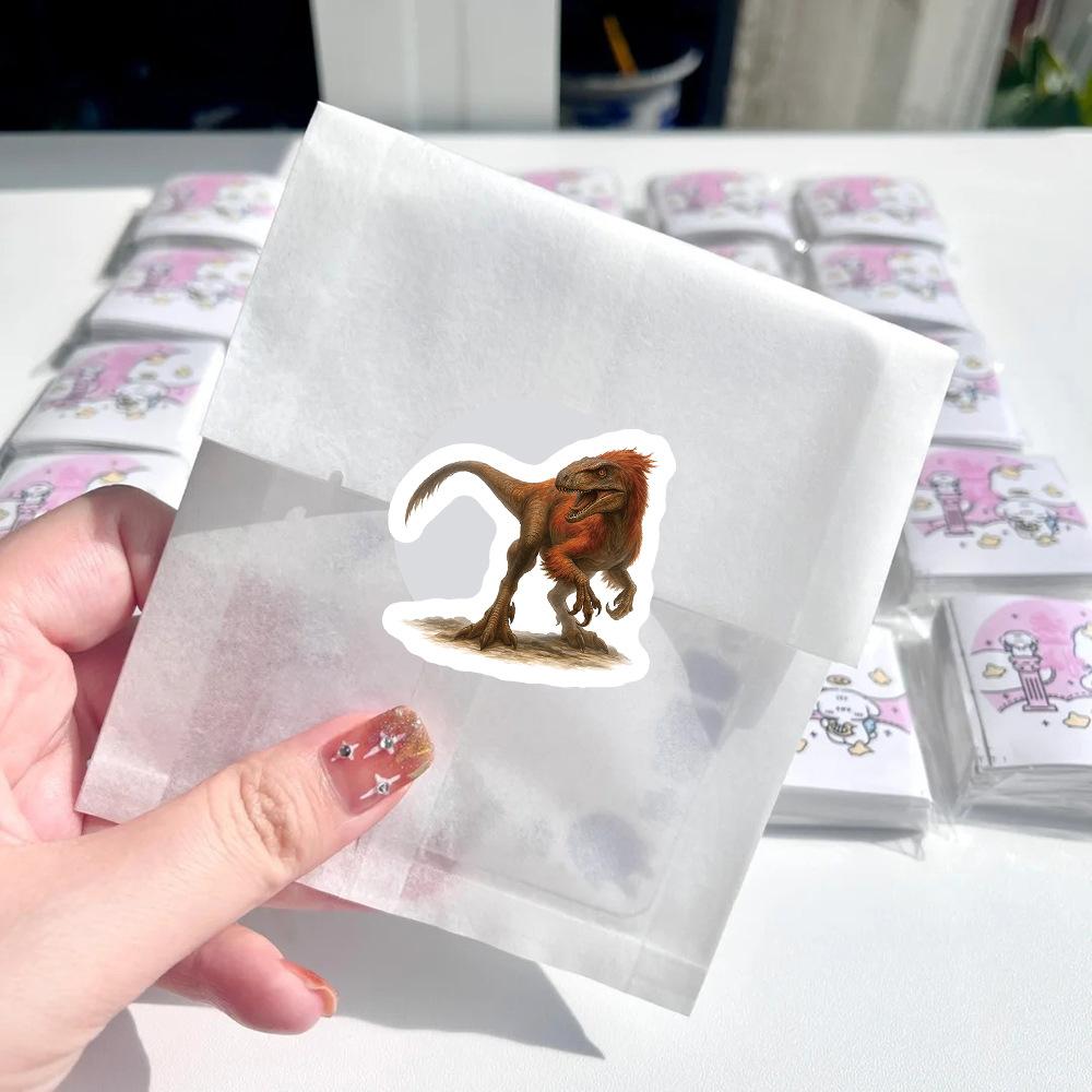 500pcs/roll Dinosaur Animal Sealing Stickers Cartoon Reward Sticker Scrapbook Luggage Phone Case Cool Decals Decoration Supplies