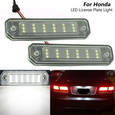 2 adet Honda Civic EJ EG EK Coupe/Hatchback/Sedan CR-X Del Sol Integra SJ Beyaz LED Plaka Işıkları